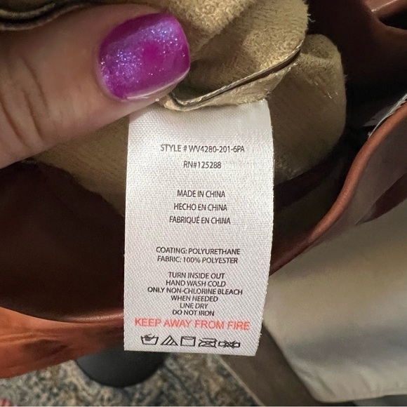 Jason Wu Vegan Leather Cognac Skinny Pants Large - Picture 8 of 10